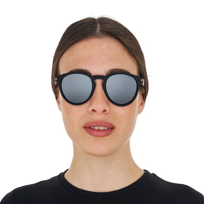 Gafas de sol deportivas polarizadas modelo Heulwen Equestro - Black Matt/Silver Revo