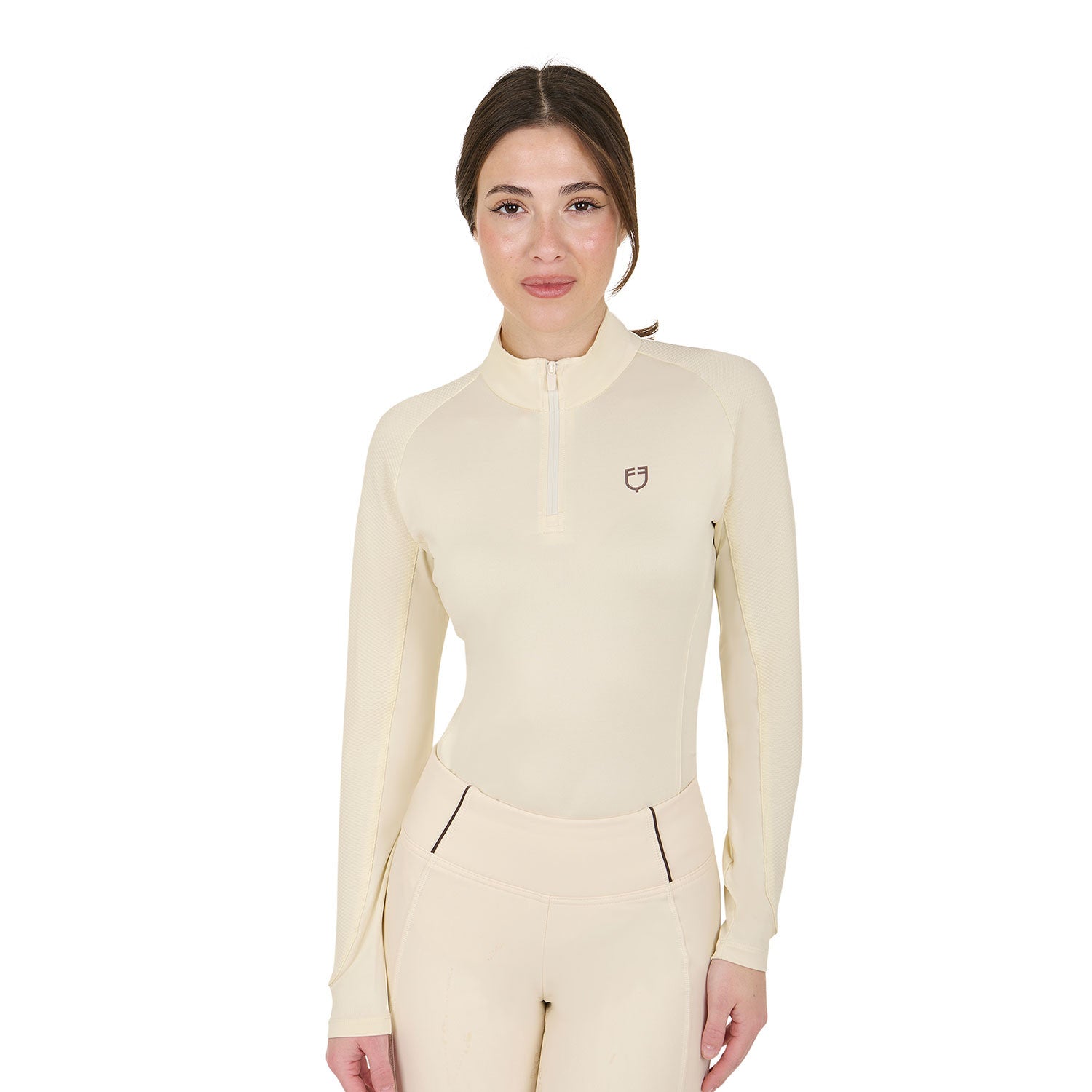 Capa base mujer slim fit manga larga Equestro