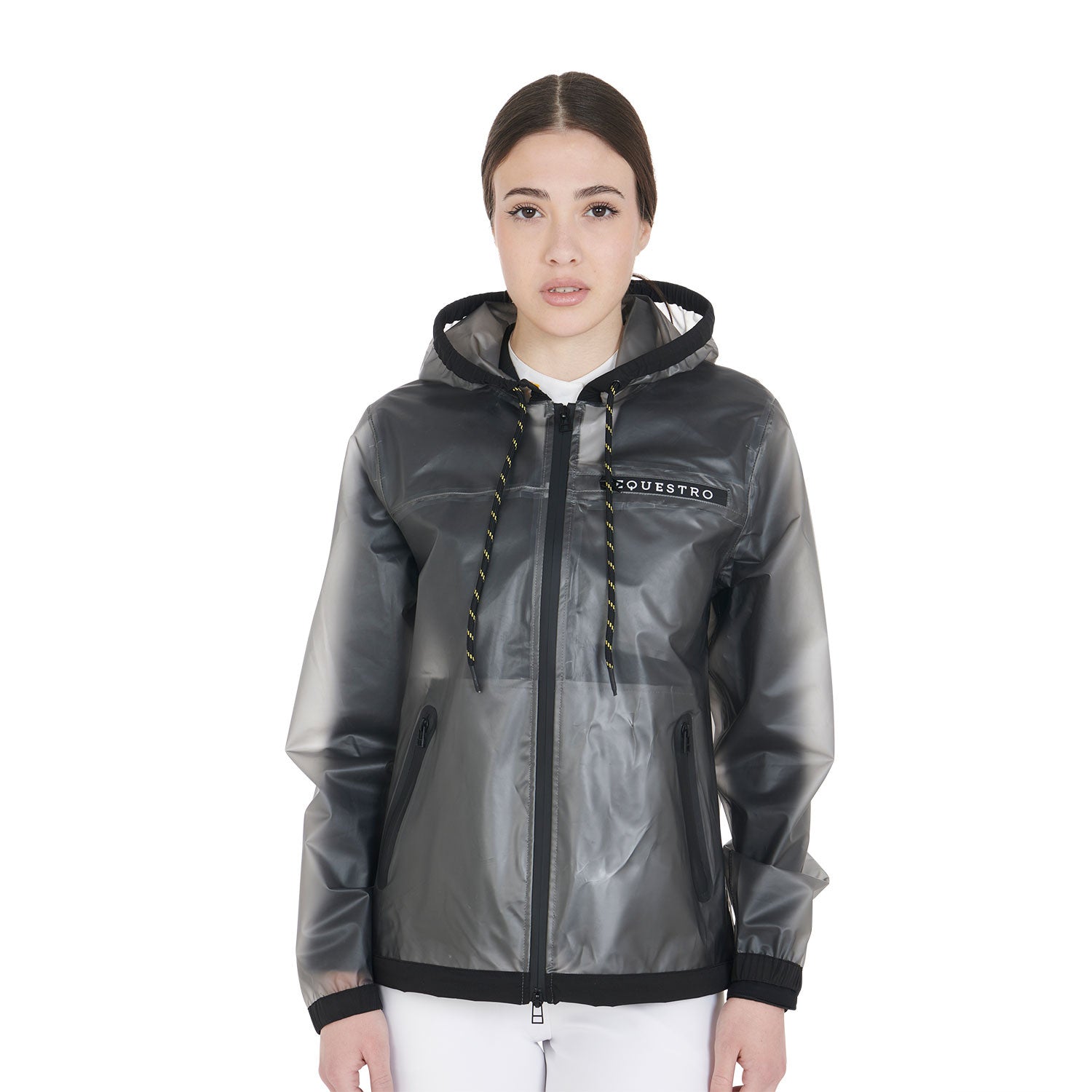 Impermeable técnico transparente para mujer Equestro