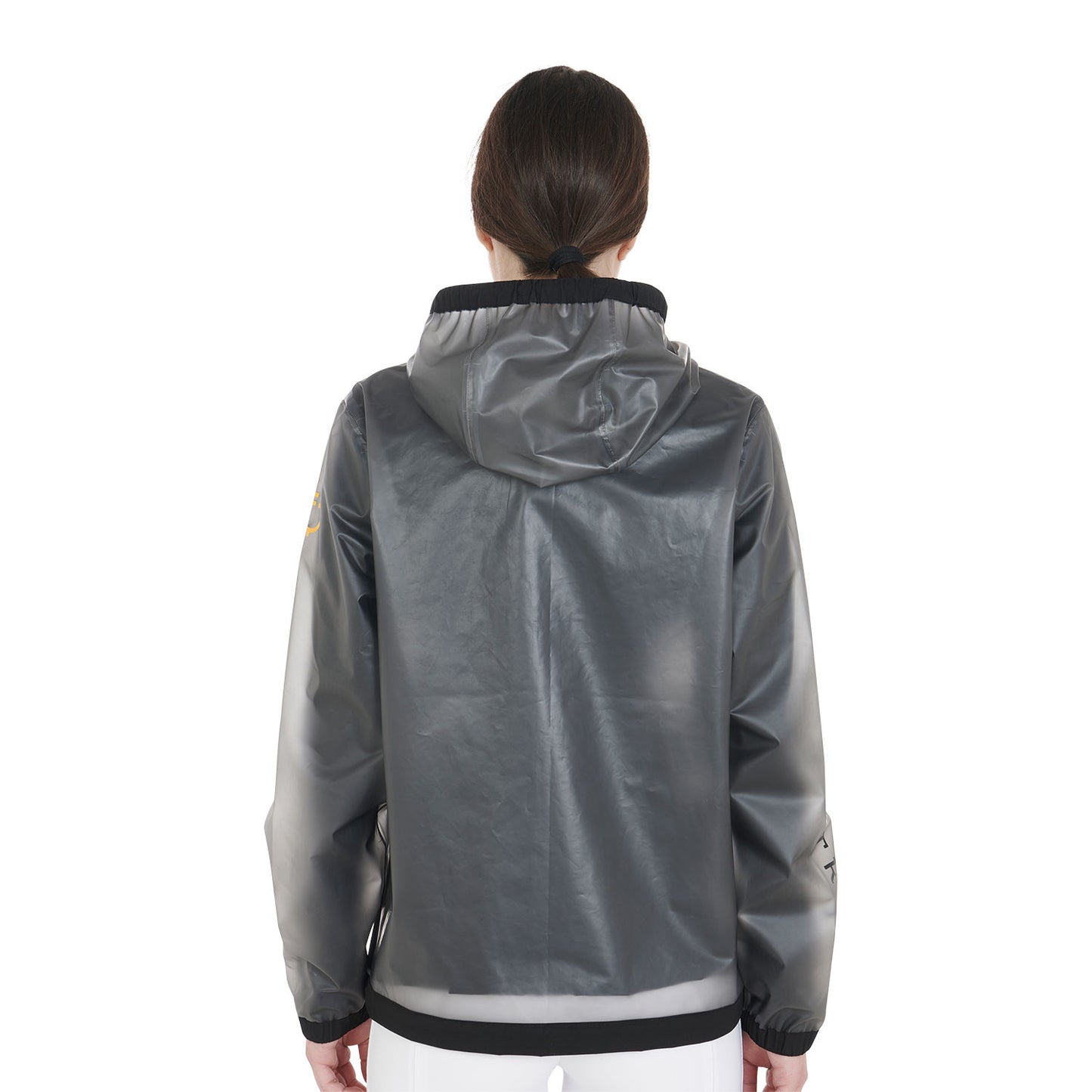 Impermeable técnico transparente para mujer Equestro - Gris