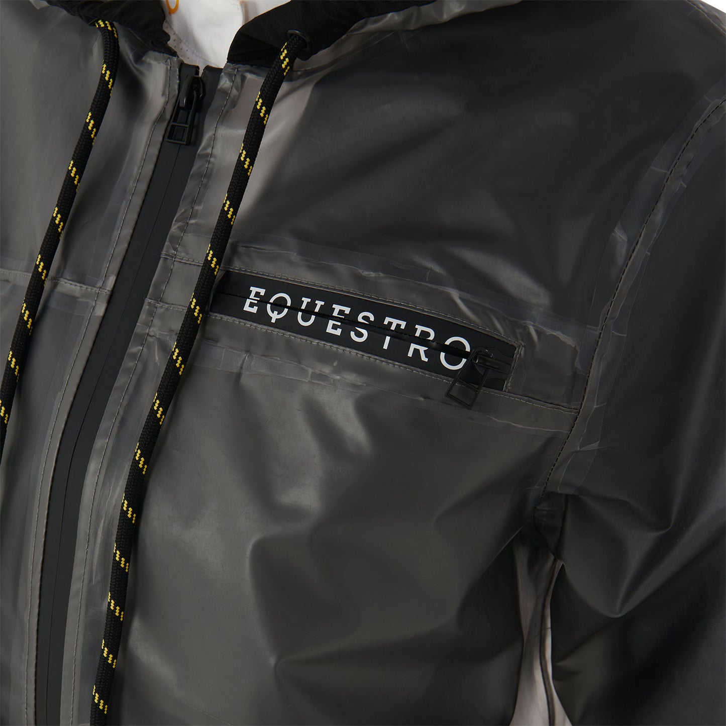 Impermeable técnico transparente para mujer Equestro - Gris