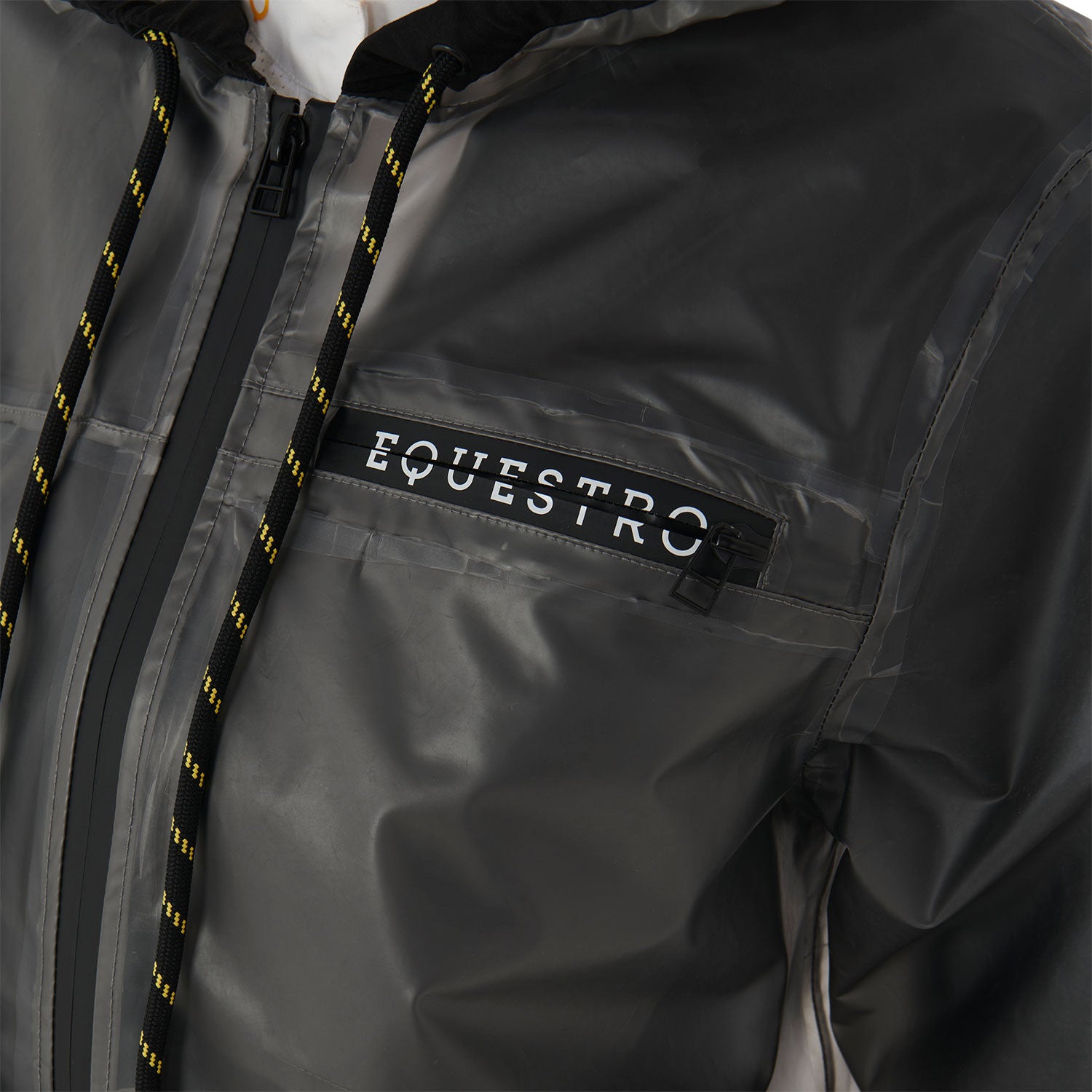 Impermeable técnico transparente para mujer Equestro - Gris