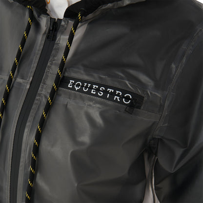 Impermeable técnico transparente para mujer Equestro - Gris