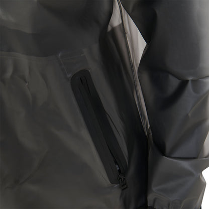 Impermeable técnico transparente para mujer Equestro - Gris