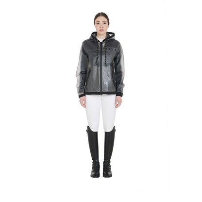 Impermeable técnico transparente para mujer Equestro - Gris
