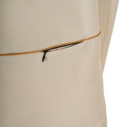 Chaqueta softshell slim fit de mujer con cremallera cortaviento Equestro - Antique White