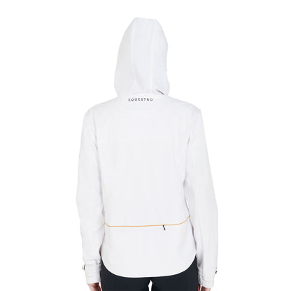 Chaqueta softshell slim fit de mujer con cremallera cortaviento Equestro - Blanco