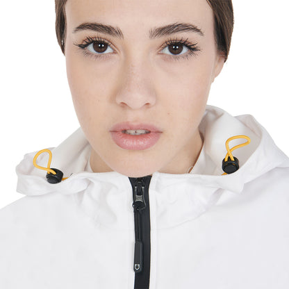 Chaqueta softshell slim fit de mujer con cremallera cortaviento Equestro - Blanco
