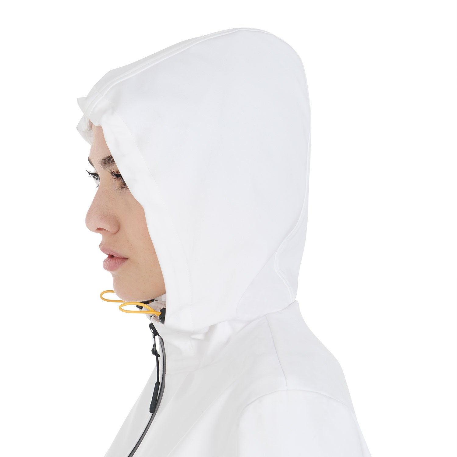 Chaqueta softshell slim fit de mujer con cremallera cortaviento Equestro - Blanco