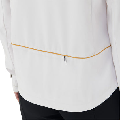 Chaqueta softshell slim fit de mujer con cremallera cortaviento Equestro - Blanco