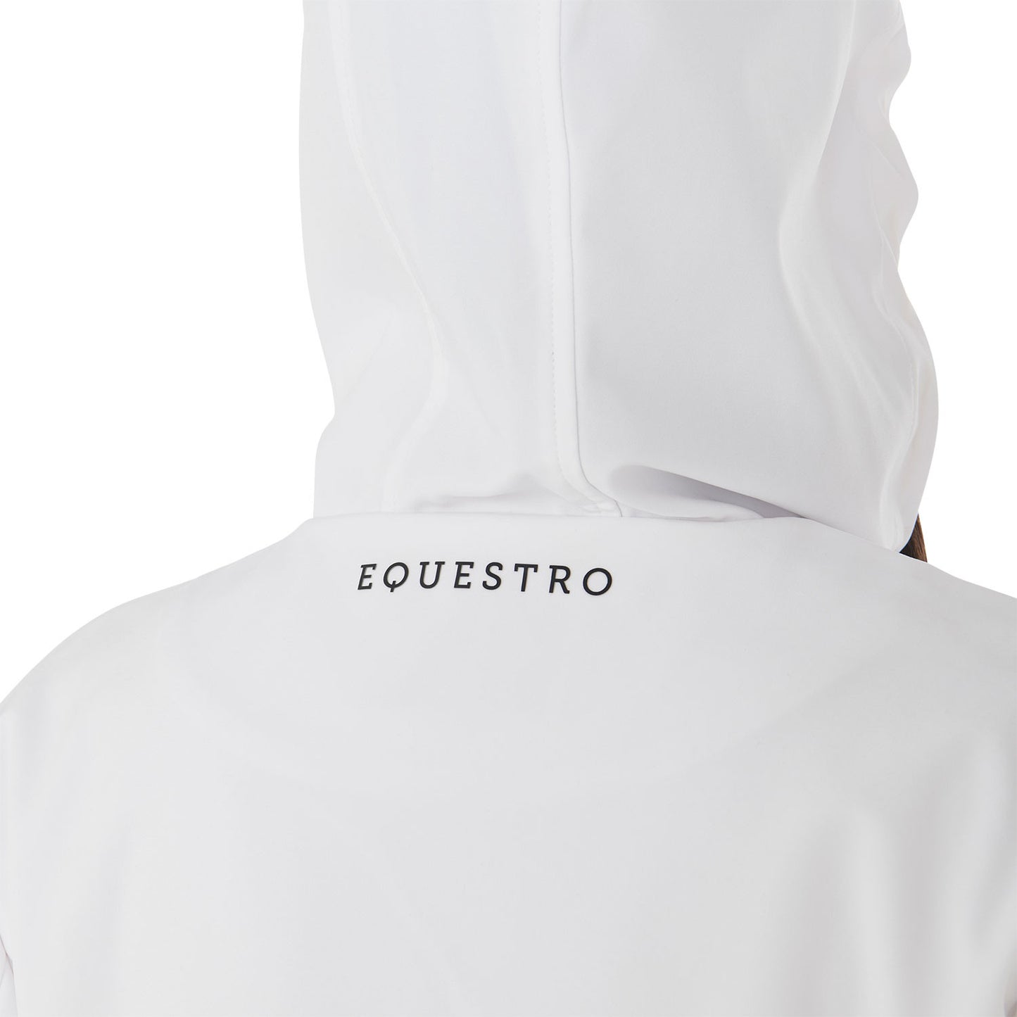 Chaqueta softshell slim fit de mujer con cremallera cortaviento Equestro - Blanco