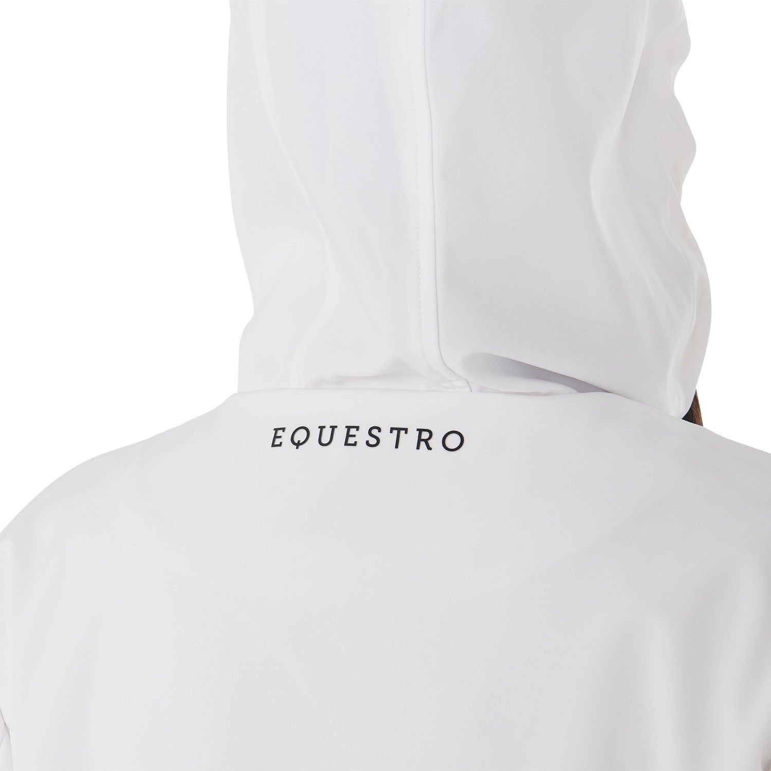 Chaqueta softshell slim fit de mujer con cremallera cortaviento Equestro - Blanco
