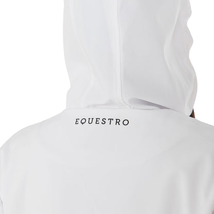 Chaqueta softshell slim fit de mujer con cremallera cortaviento Equestro - Blanco