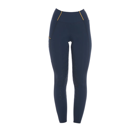 Leggings de mujer ligeros slim fit Equestro - Navy Blazer