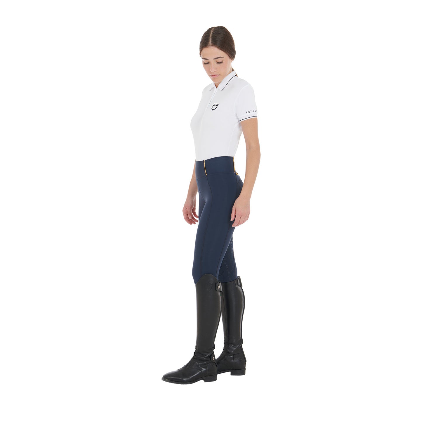 Leggings de mujer ligeros slim fit Equestro - Navy Blazer