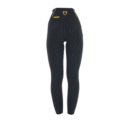 Leggings de mujer ligeros slim fit Equestro - Negro