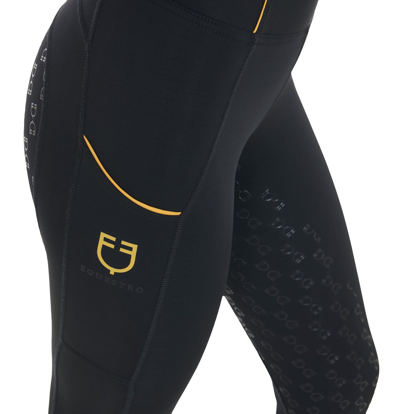 Leggings de mujer ligeros slim fit Equestro - Negro