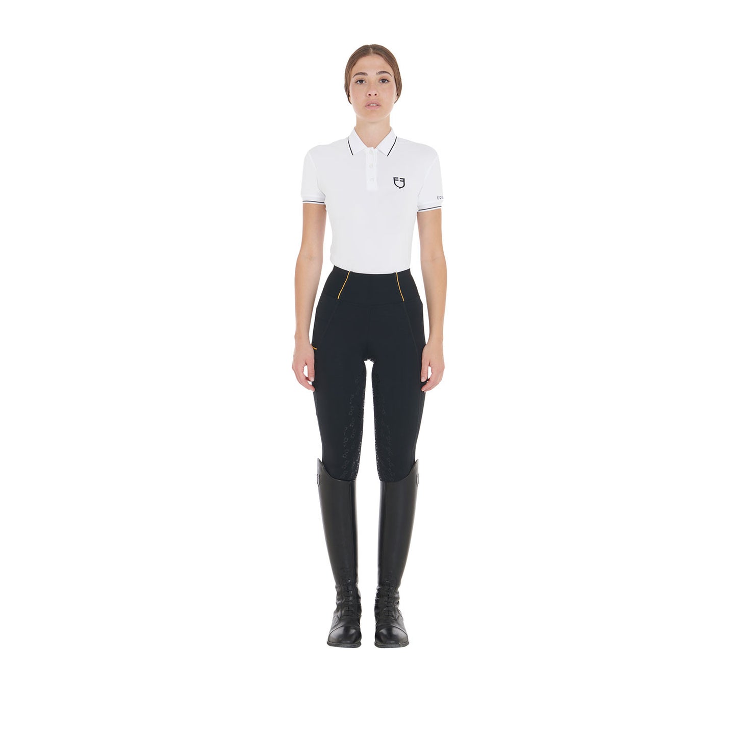 Leggings de mujer ligeros slim fit Equestro - Negro