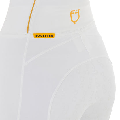 Leggings de mujer ligeros slim fit Equestro - Blanco