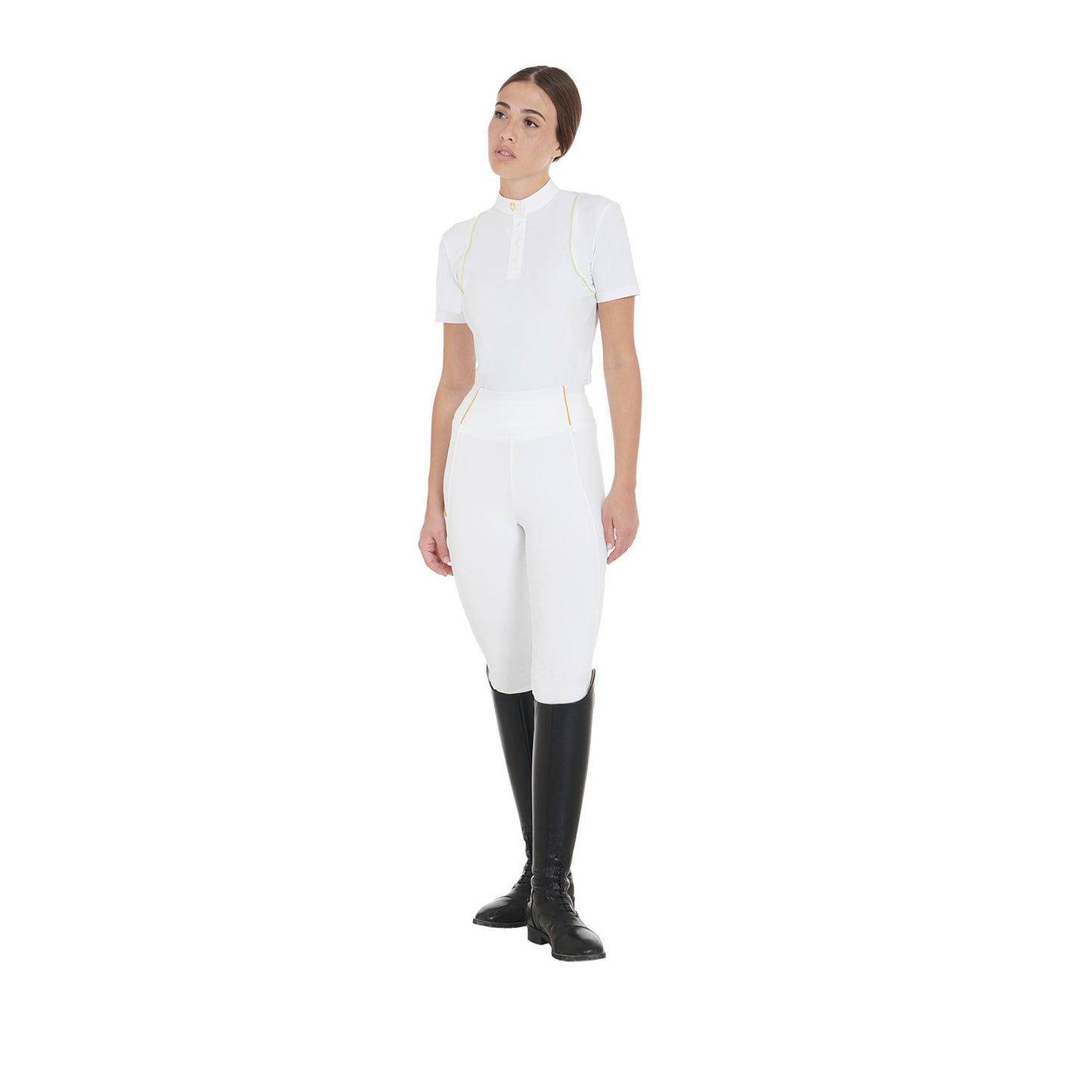 Leggings de mujer ligeros slim fit Equestro - Blanco
