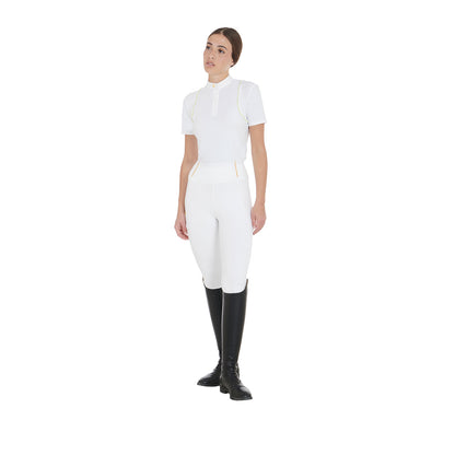 Leggings de mujer ligeros slim fit Equestro - Blanco