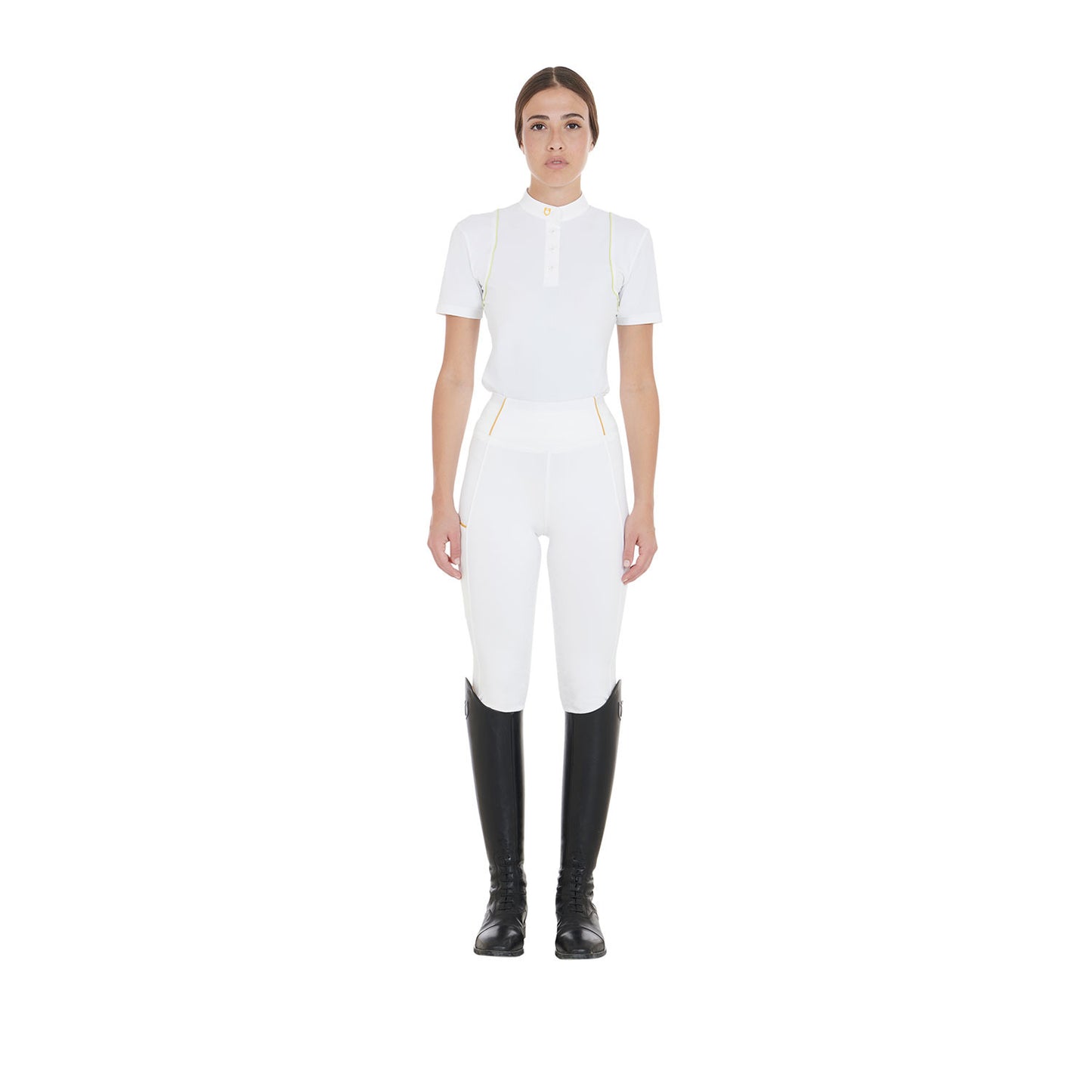 Leggings de mujer ligeros slim fit Equestro - Blanco