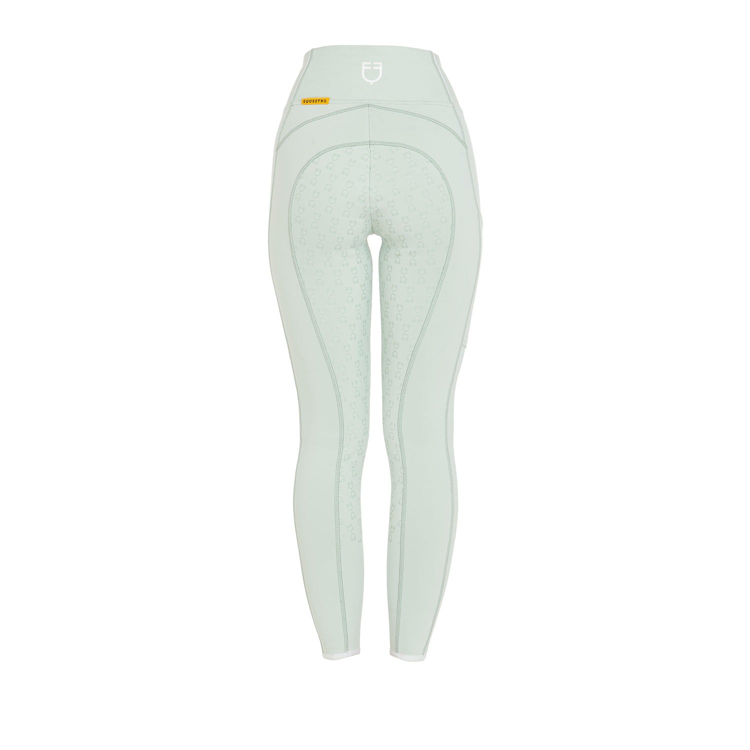Leggings de mujer slim fit full grip Equestro - Verde claro