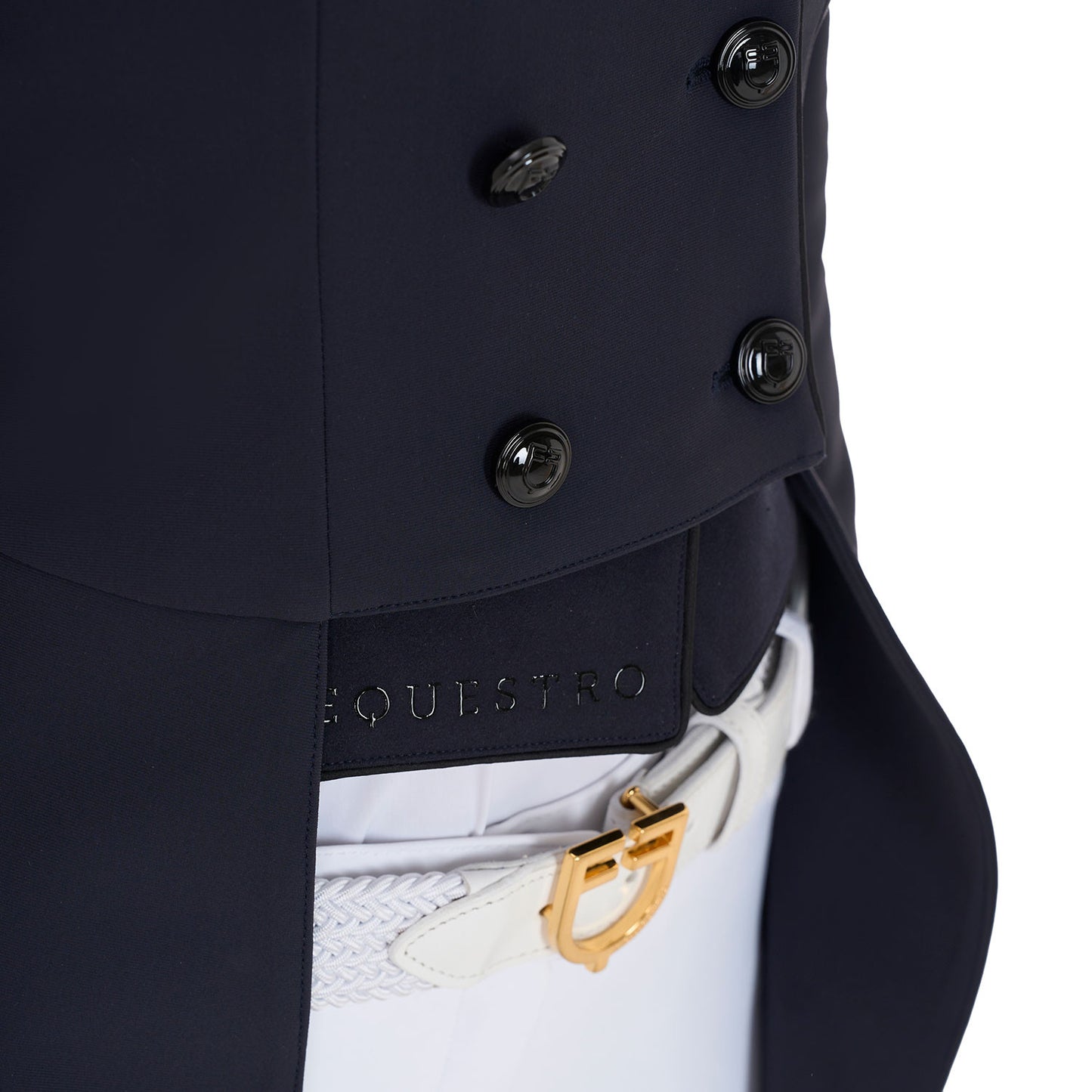 Frac de mujer de concurso en tejido técnico Equestro - Navy Blazer