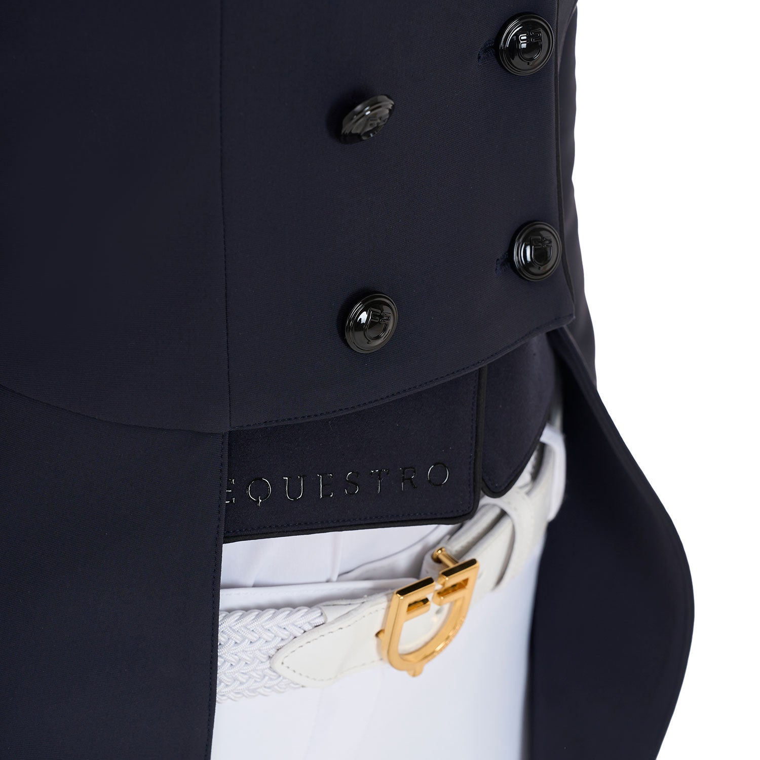 Frac de mujer de concurso en tejido técnico Equestro - Navy Blazer