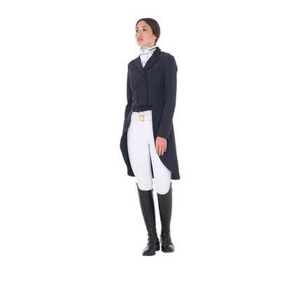 Frac de mujer de concurso en tejido técnico Equestro - Navy Blazer