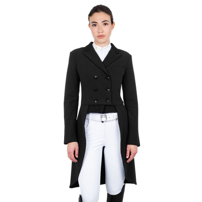 Frac de mujer de concurso en tejido técnico Equestro - Negro