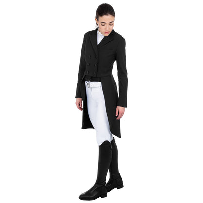 Frac de mujer de concurso en tejido técnico Equestro - Negro