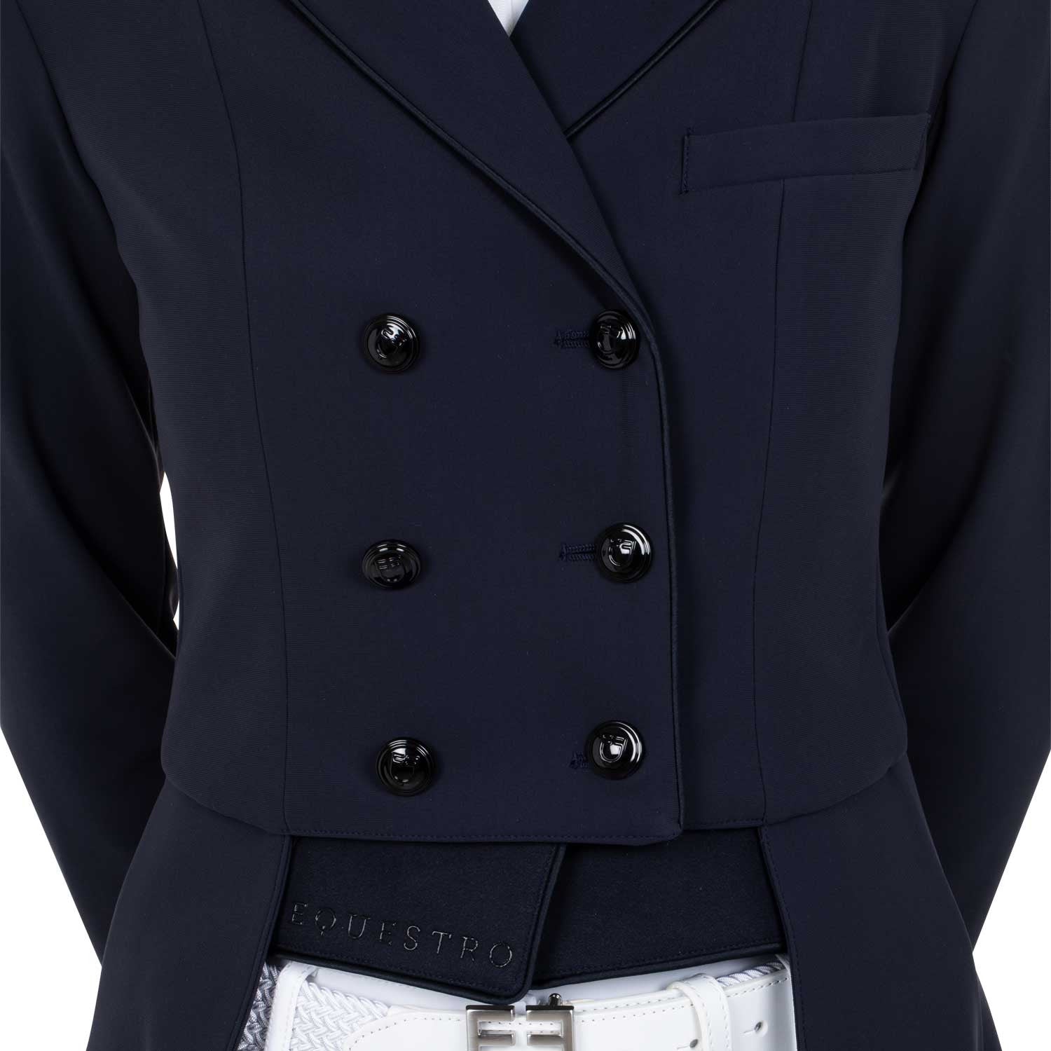 Frac de mujer de concurso en tejido técnico Equestro - Azul marino