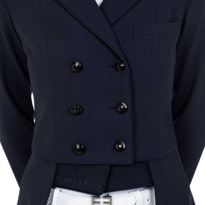 Frac de mujer de concurso en tejido técnico Equestro - Azul marino