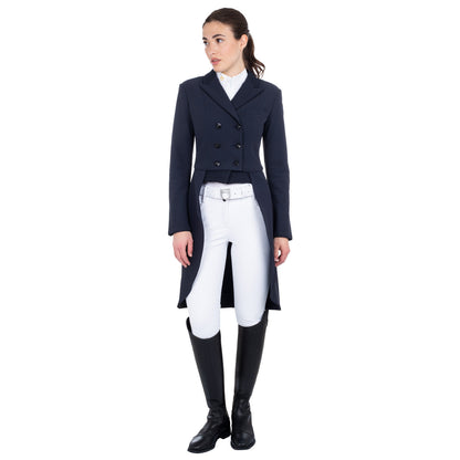 Frac de mujer de concurso en tejido técnico Equestro - Azul marino
