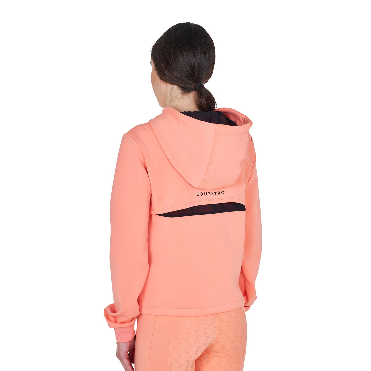 Sudadera mujer cut out con capucha Equestro - Desert Flower