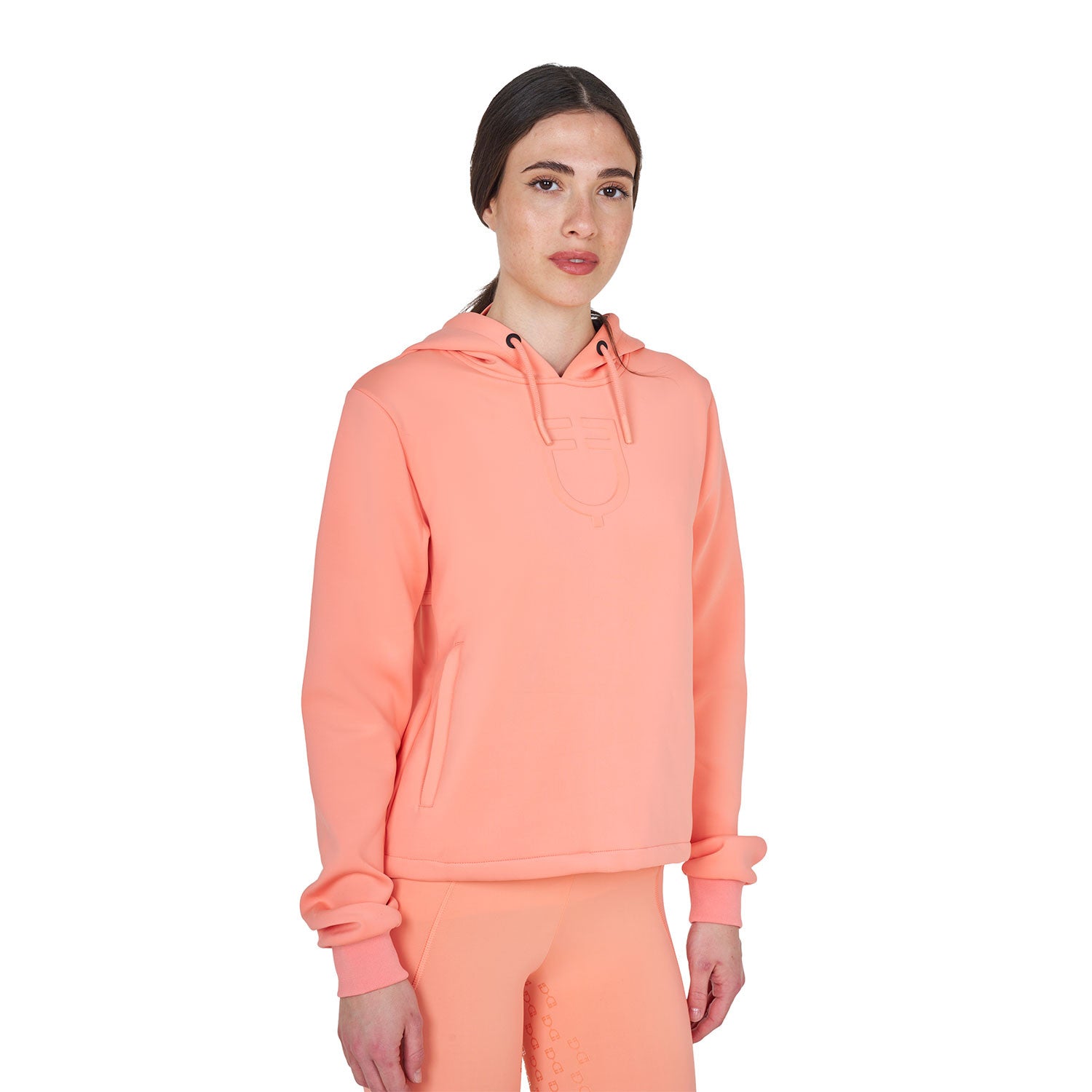 Sudadera mujer cut out con capucha Equestro - Desert Flower