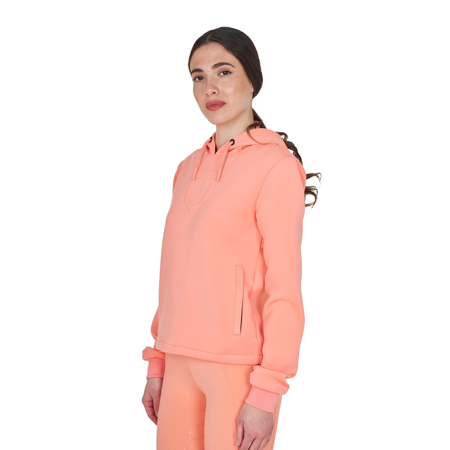 Sudadera mujer cut out con capucha Equestro - Desert Flower