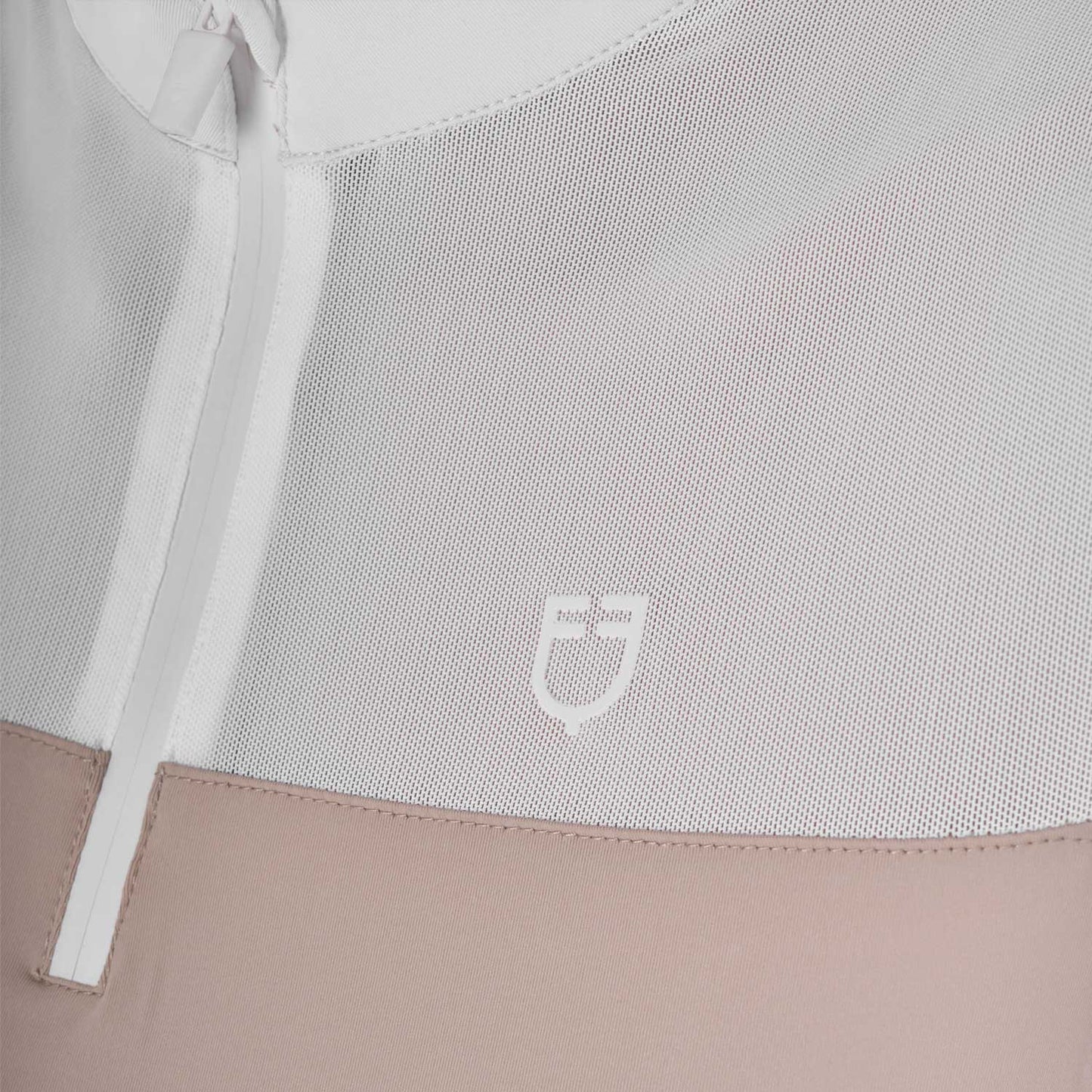 Polo de mujer de entrenamiento en malla Equestro - Oxford Tan
