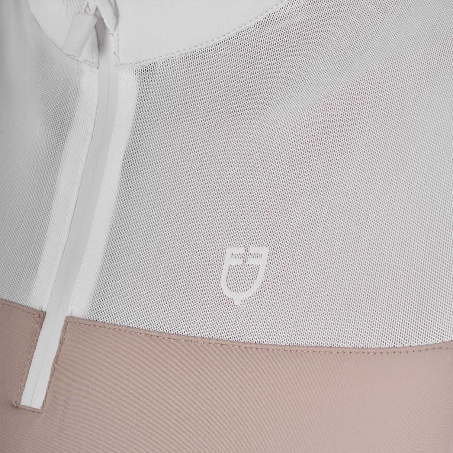 Polo de mujer de entrenamiento en malla Equestro - Oxford Tan