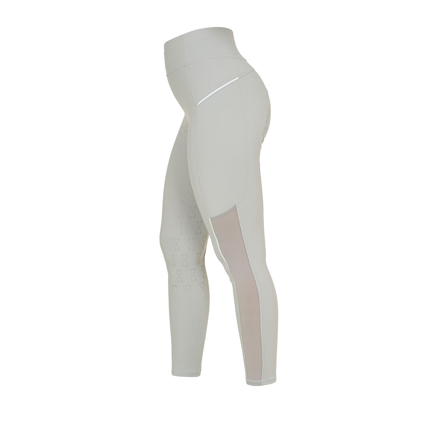 Leggings de mujer slim fit con inserciones de micro mesh Equestro - Harbor Mist