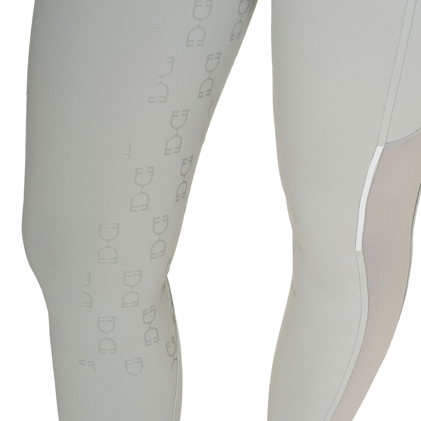 Leggings de mujer slim fit con inserciones de micro mesh Equestro - Harbor Mist
