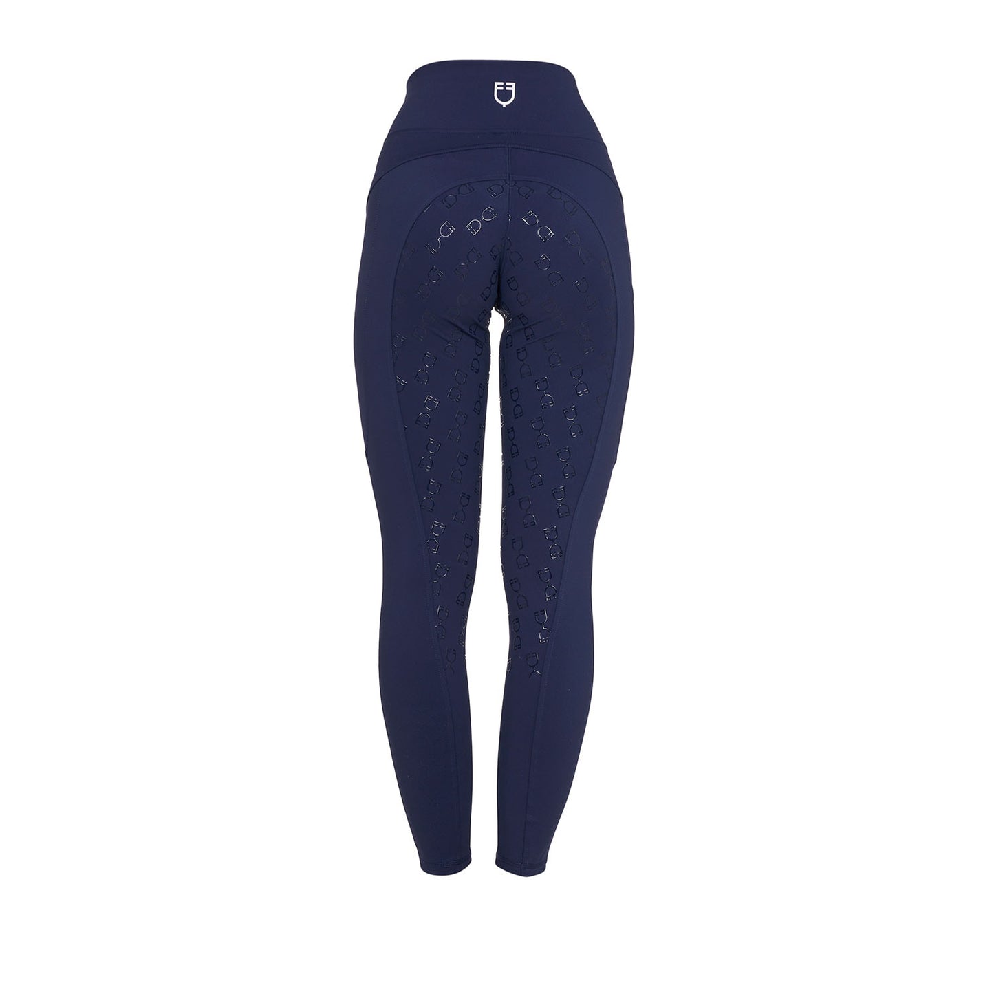 Leggings de mujer slim fit con inserciones de micro mesh Equestro - Navy Blazer