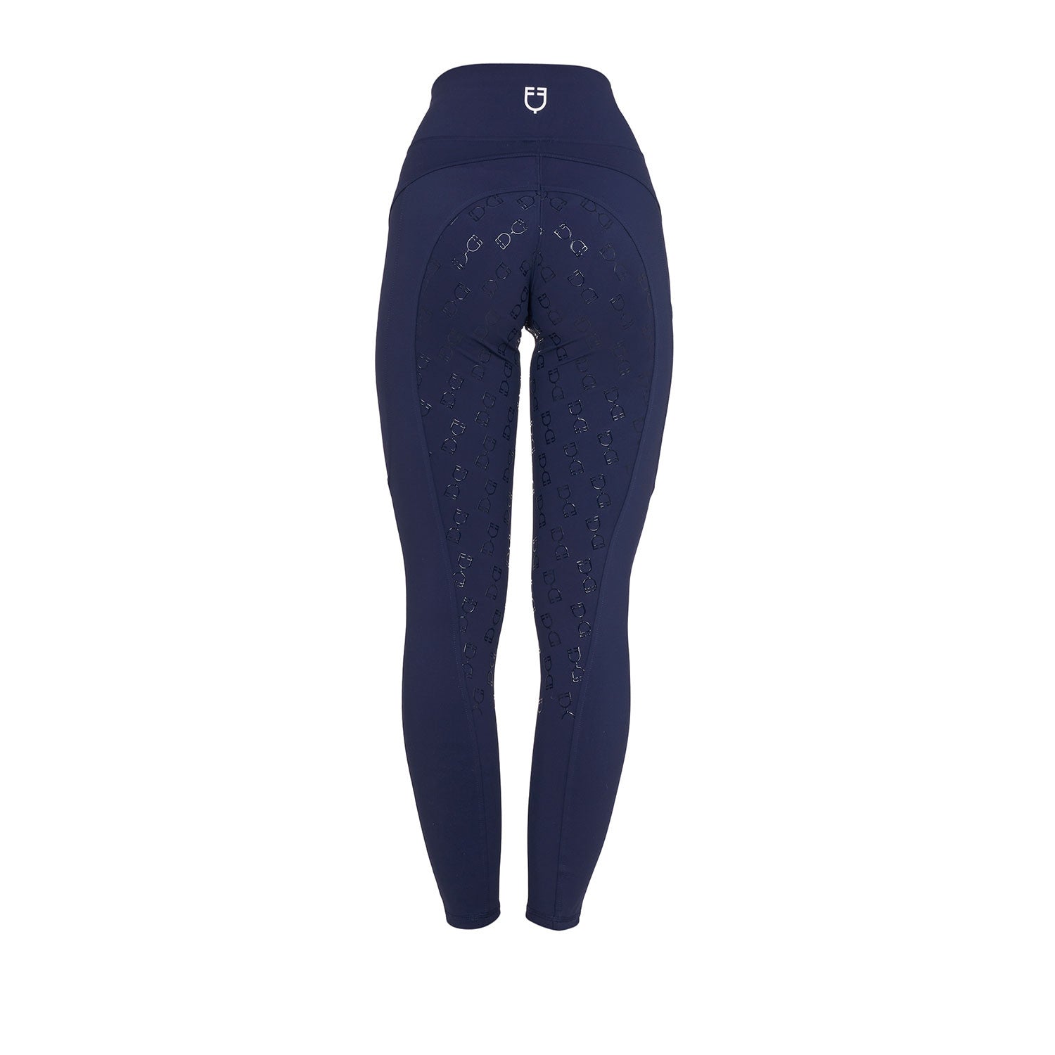 Leggings de mujer slim fit con inserciones de micro mesh Equestro - Navy Blazer