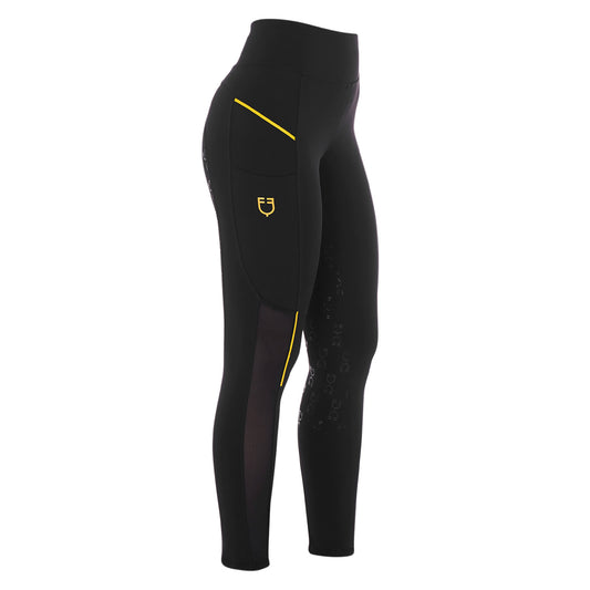 Leggings de mujer slim fit con inserciones de micro mesh Equestro