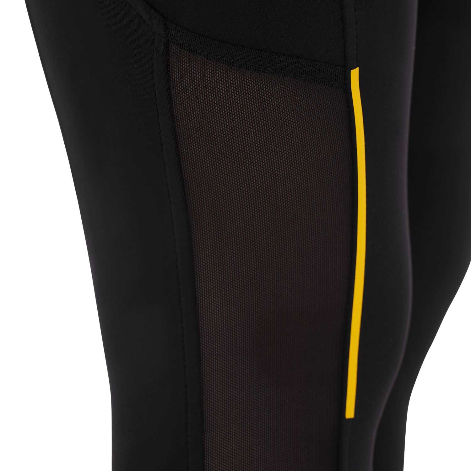 Leggings de mujer slim fit con inserciones de micro mesh Equestro - Negro