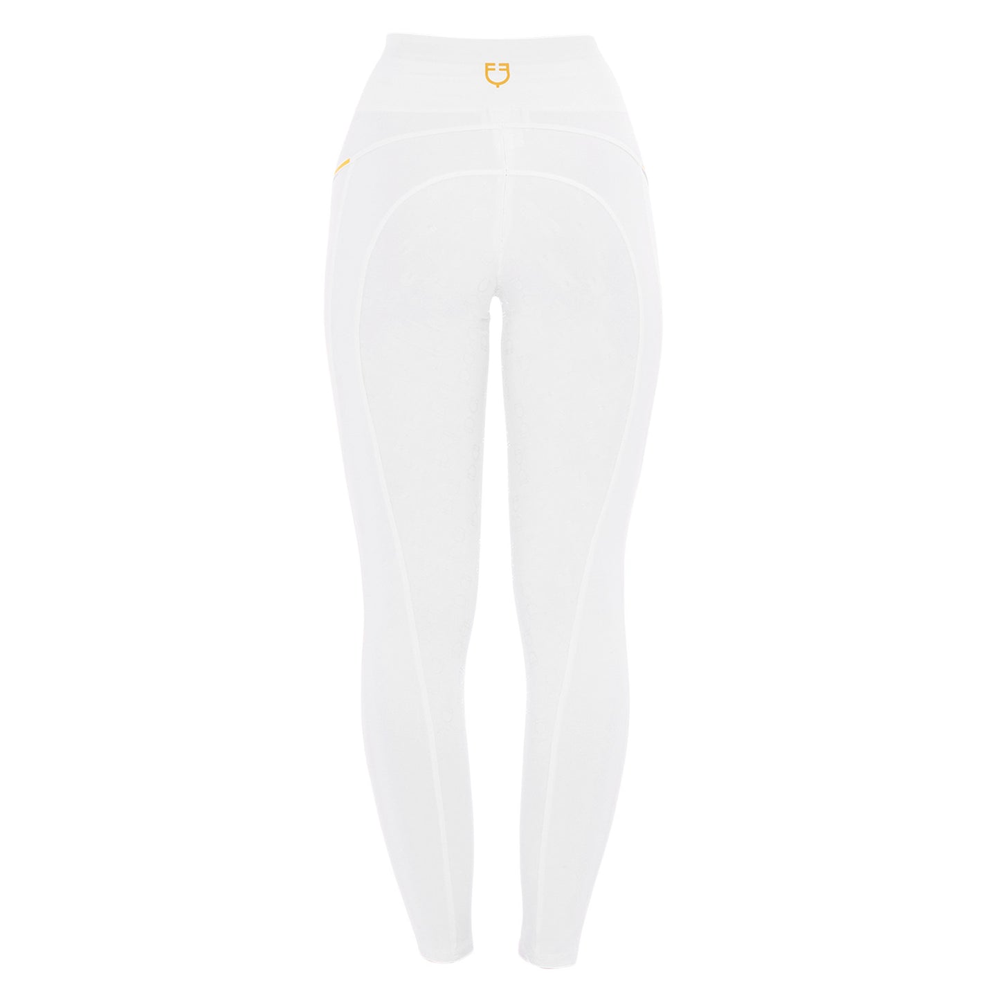 Leggings de mujer slim fit con inserciones de micro mesh Equestro - Blanco