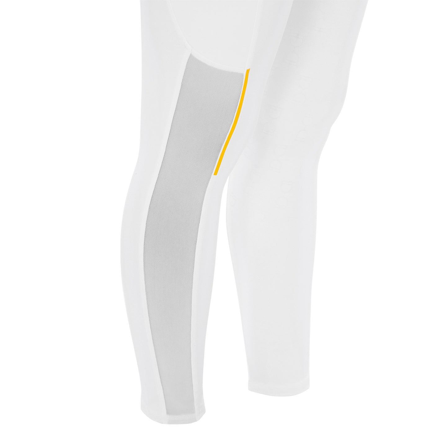 Leggings de mujer slim fit con inserciones de micro mesh Equestro - Blanco