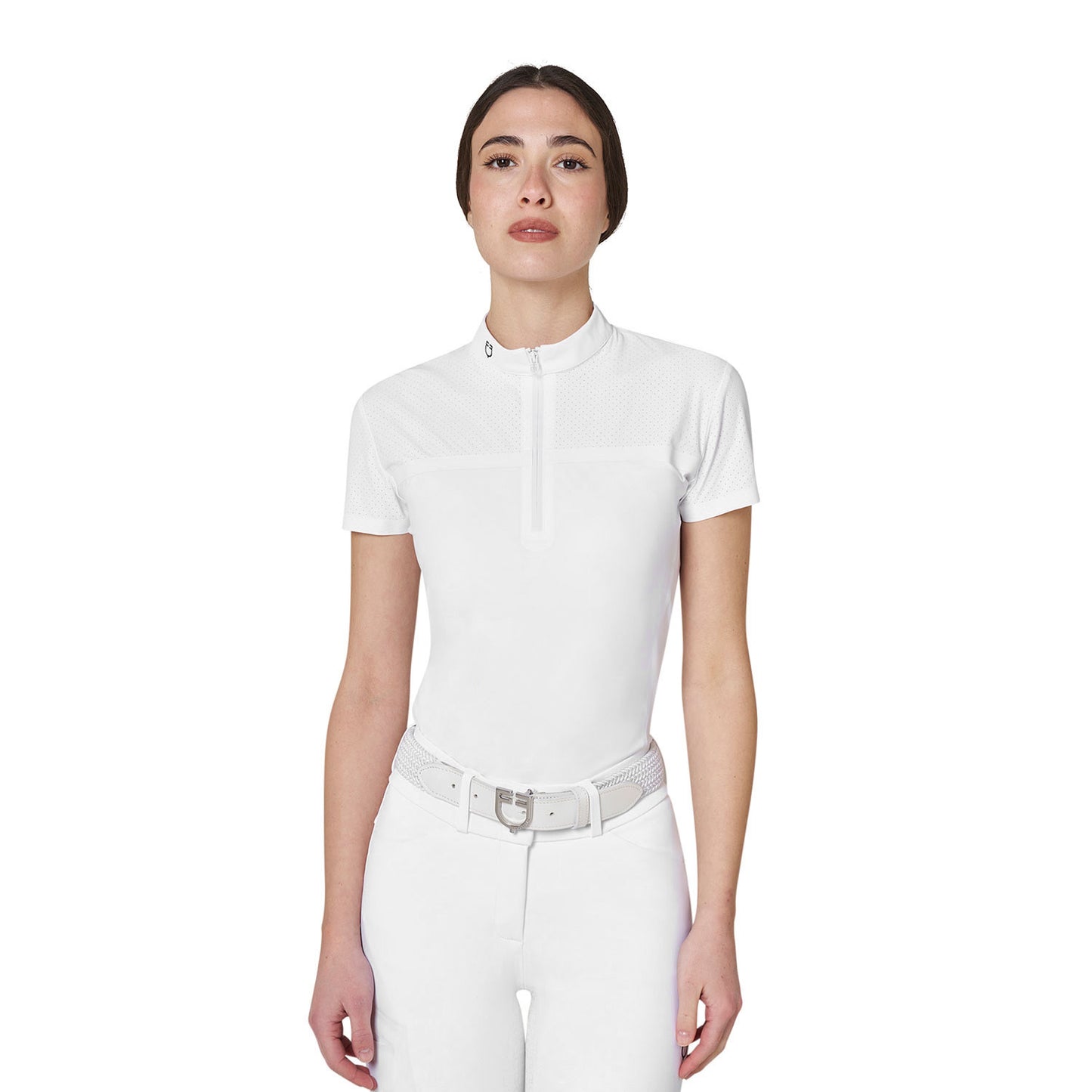 Polo concurso mujer Equestro Ridertechnology tejido perforado