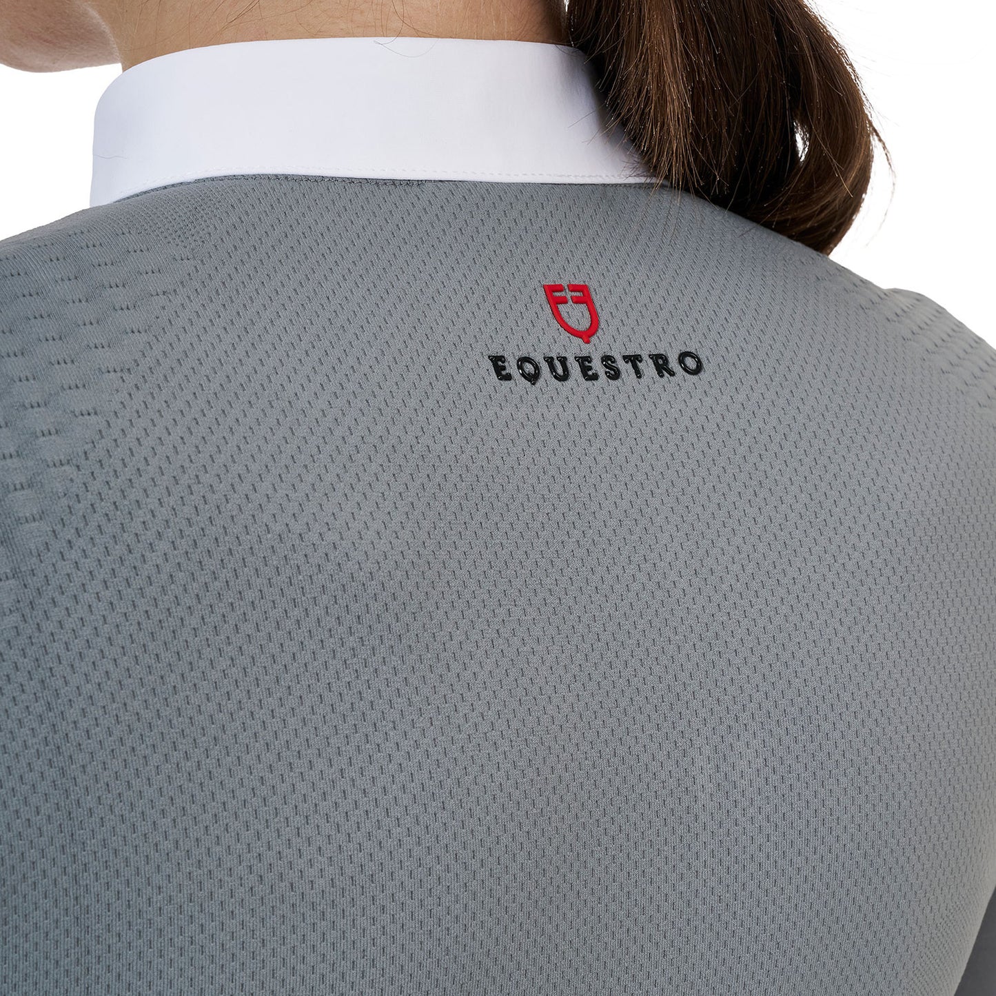 Polo concurso mujer Equestro Ridertechnology manga larga y cremallera - Mockingbird